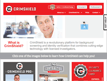Tablet Screenshot of crimshield.com